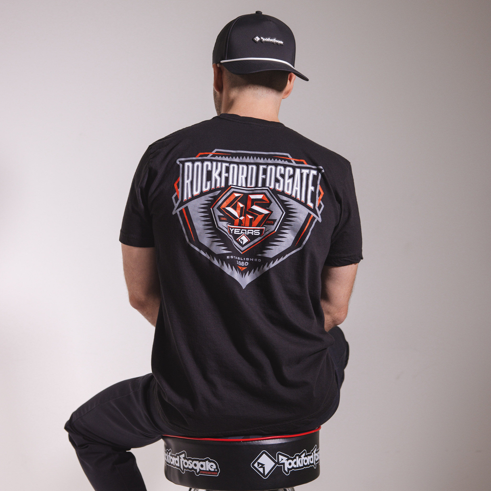 Limited Edition 45th Anniversary Black/Red Shirt: L