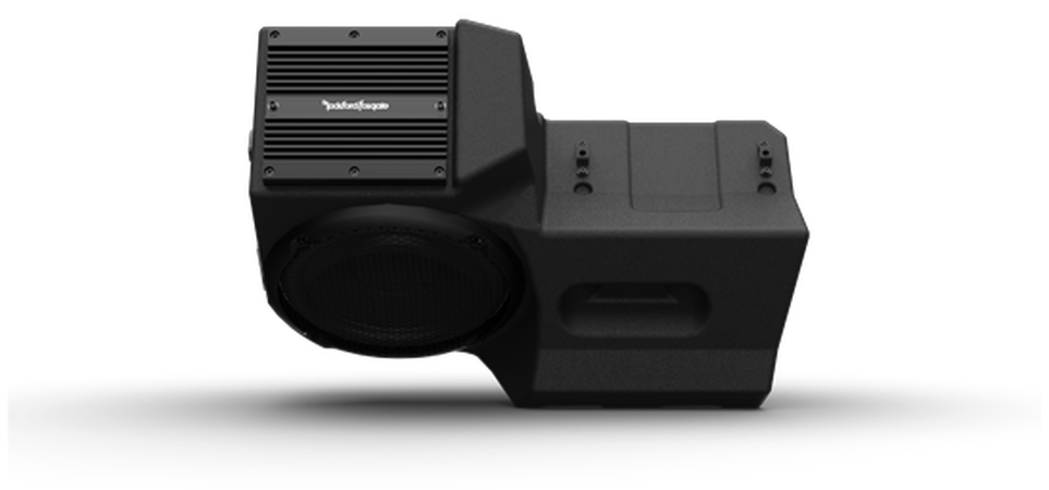 Rockford Fosgate 400-watt amplifier and 10-inch subwoofer for Polaris audio systems