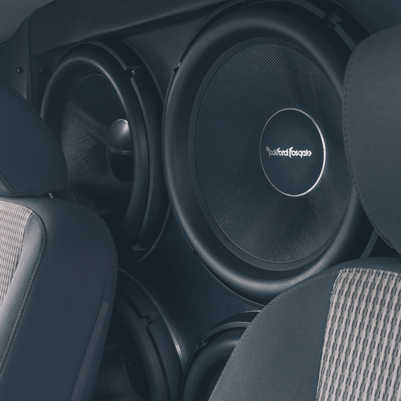 Installation View of Subwoofer in Audio System