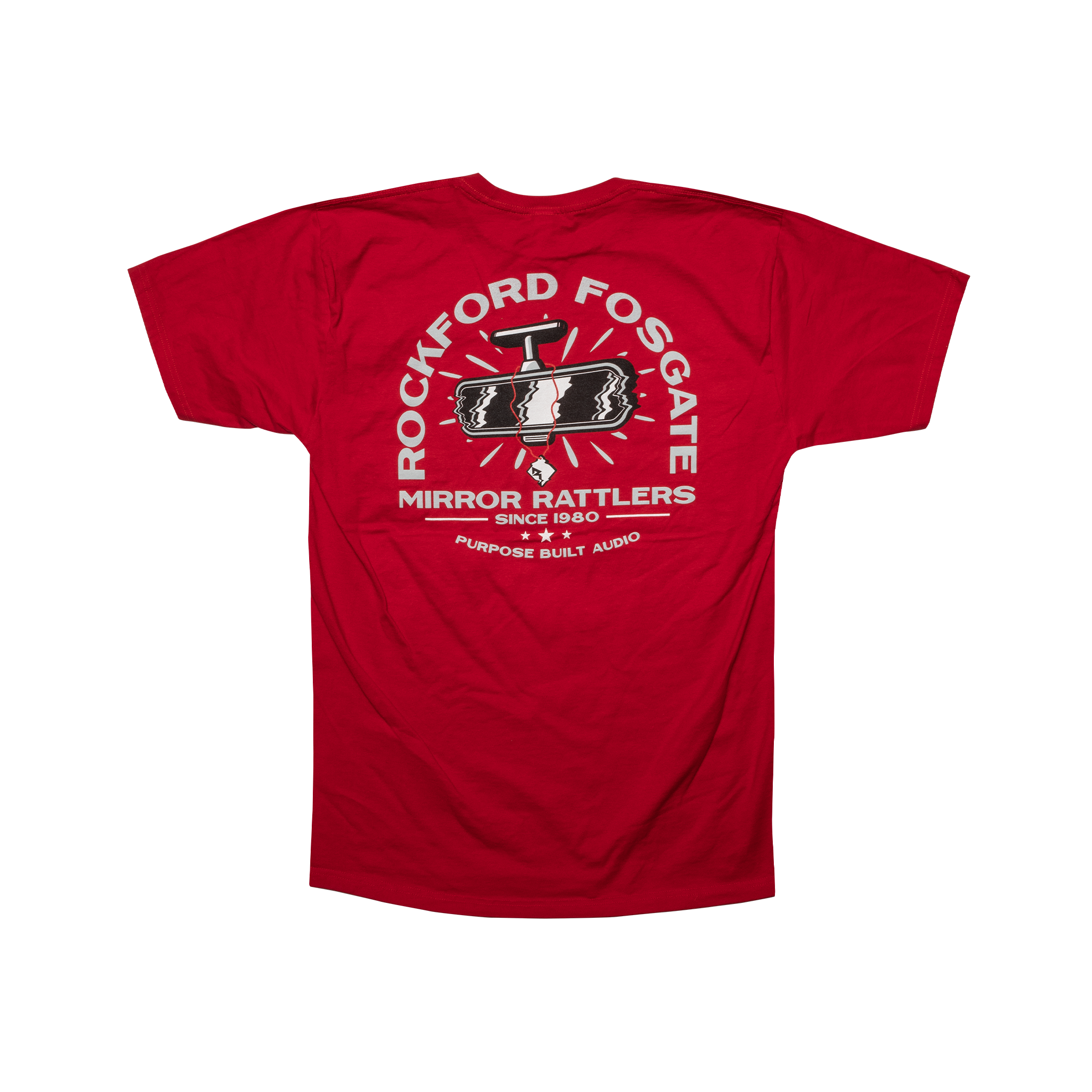 POP-MR20-M Red T-shirt w/ Mirror Rattlers RF graphic-M | Rockford Fosgate ®