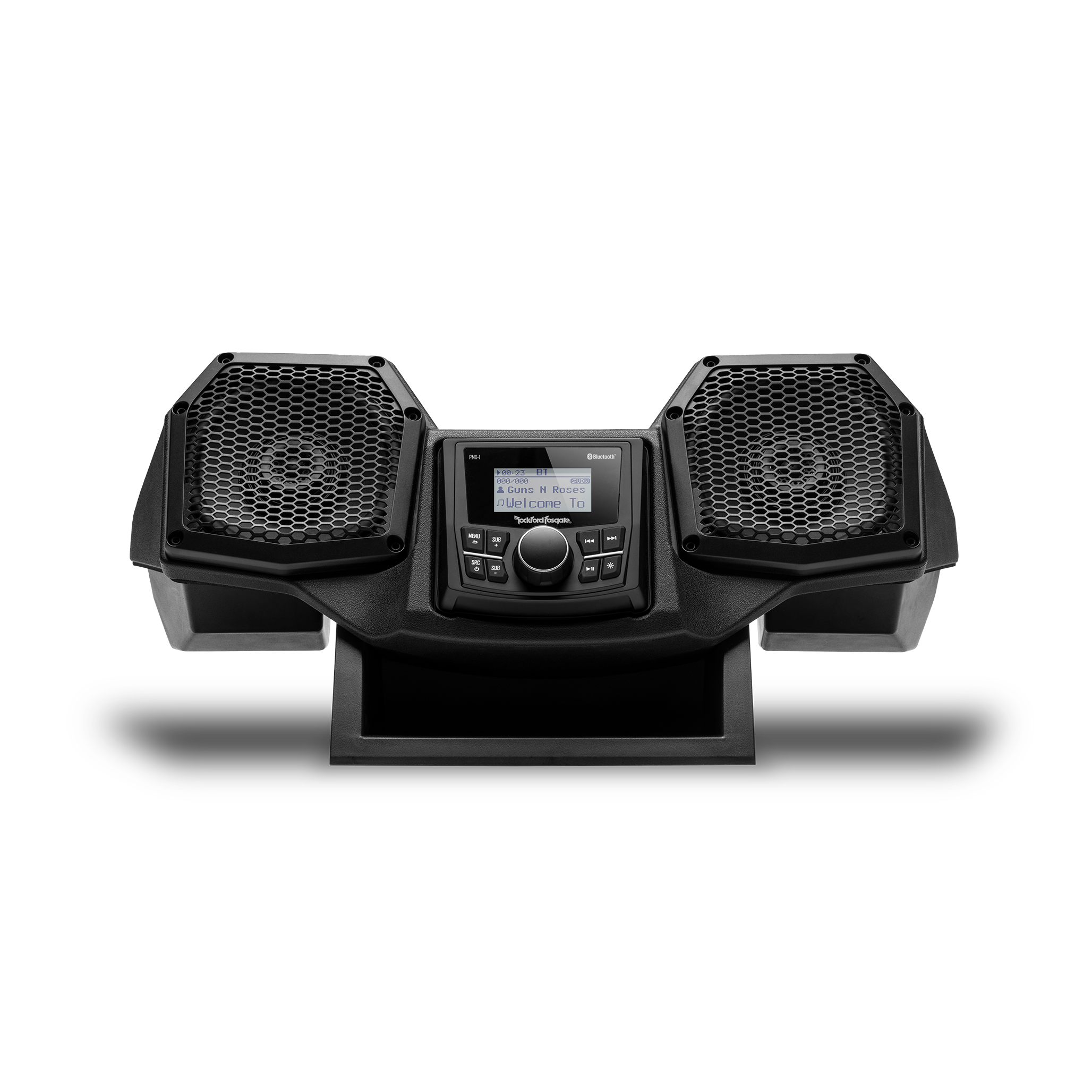 カーオーディオ Crewing Vega + Rockford fosgate All-In-One Dash Housing Audio System for Select Ranger