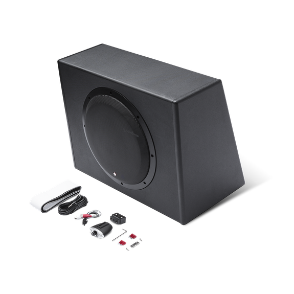 single 12 inch subwoofer with box and amp