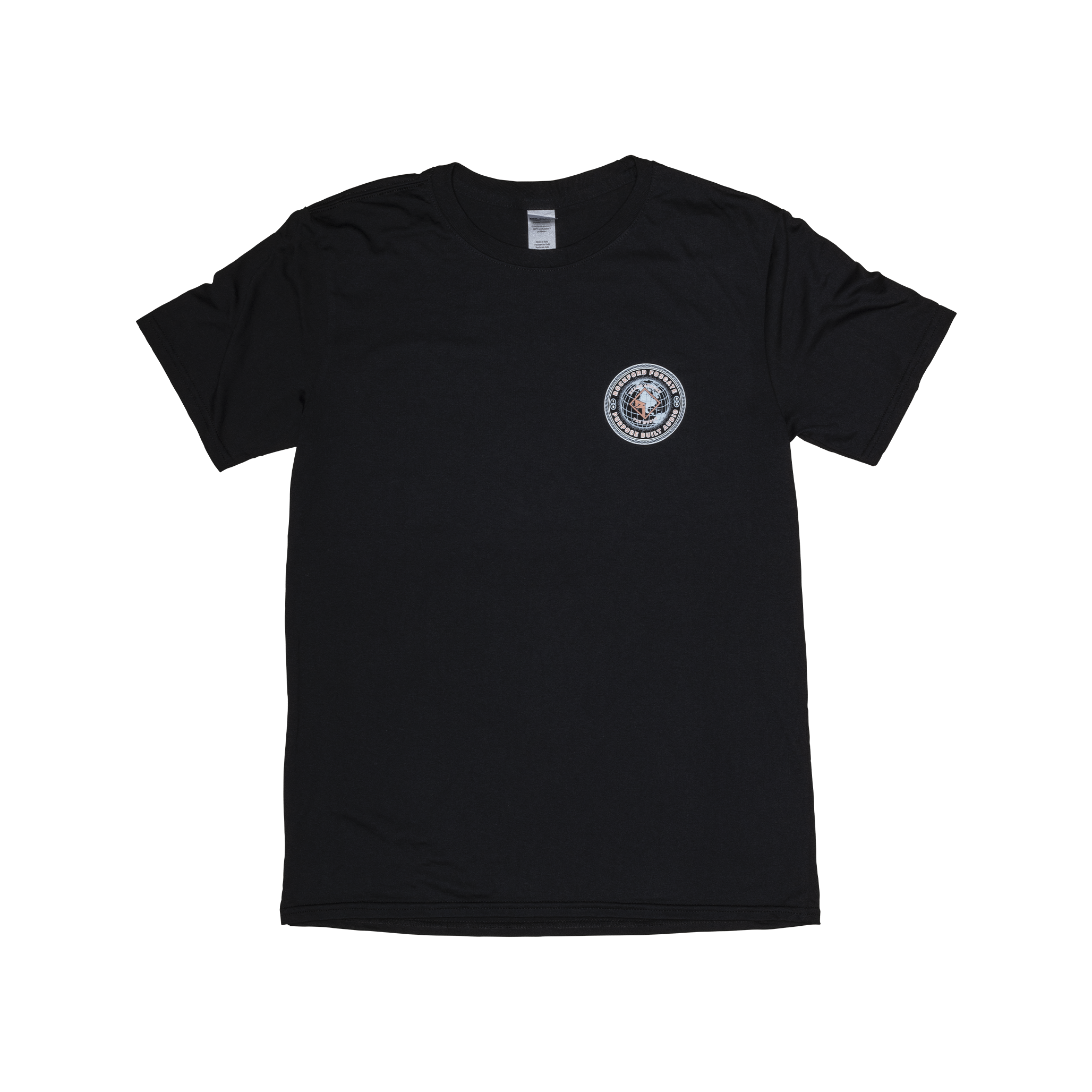 Black T-Shirt w/ RF World Print – M | Rockford Fosgate