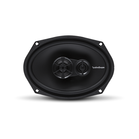 Front View of Speaker without Trim Rings or Grille