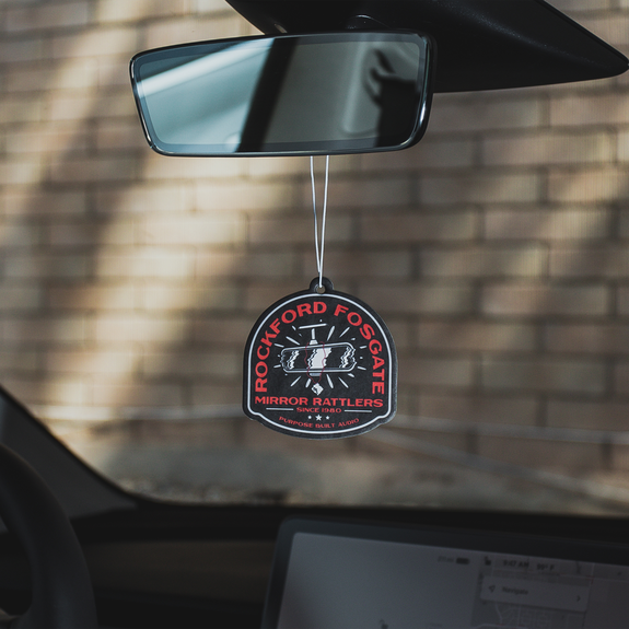 View of Air Freshener on Rear View Mirror