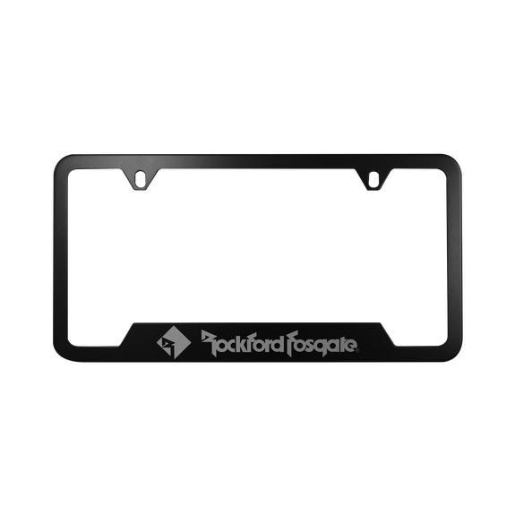 Front View of Rockford Fosgate License Plate Cover