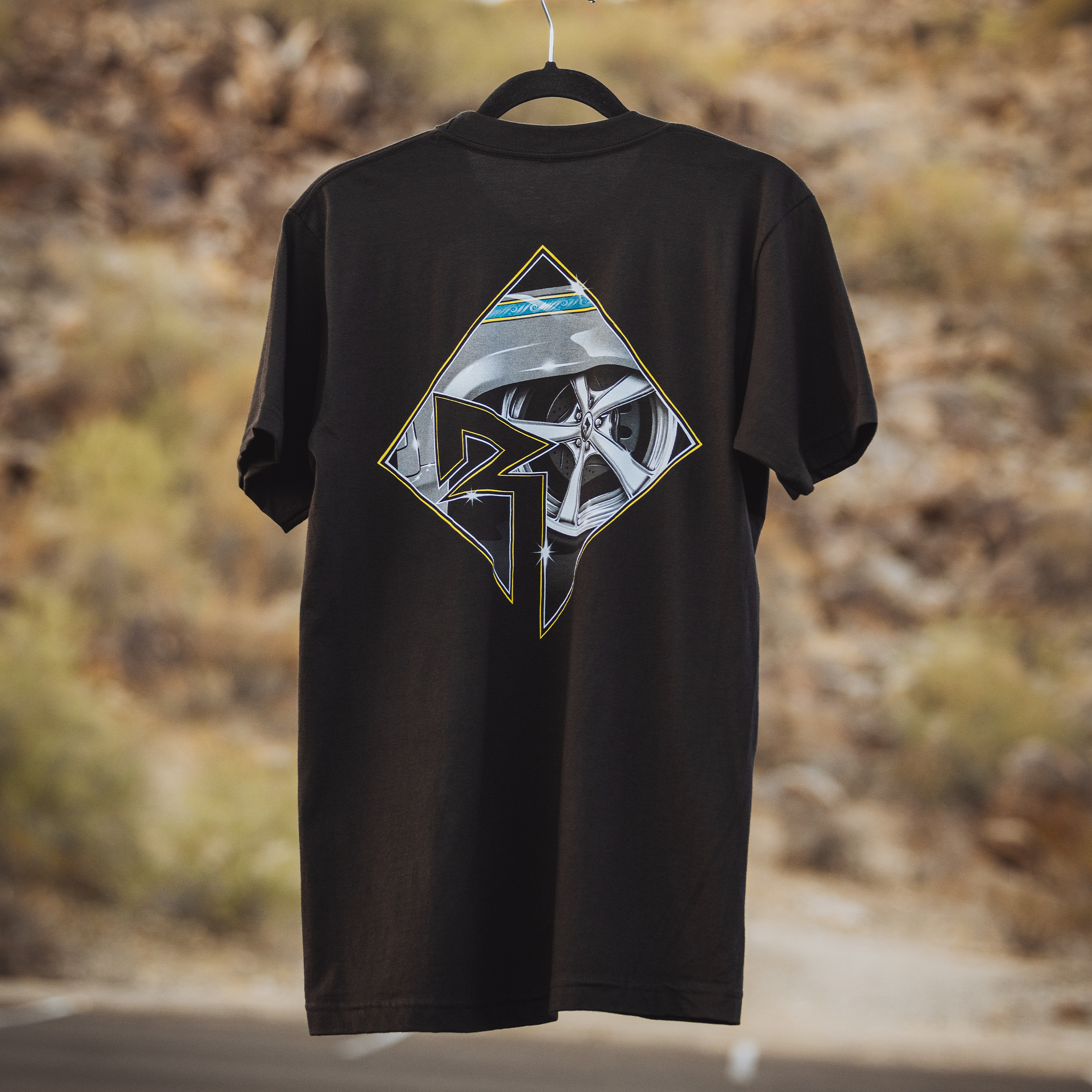 Black T-Shirt w/Diamond Wheel: L | Rockford Fosgate ®