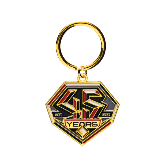 Metallic 45th Anniversary Keychain