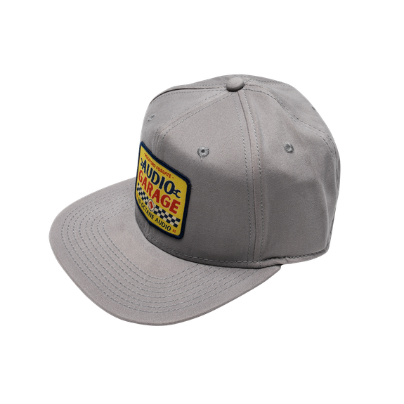 POP-GARAGEHAT Gray Snapback FlexFit Hat w/ Audio Garage Graphic | Rockford  Fosgate ®