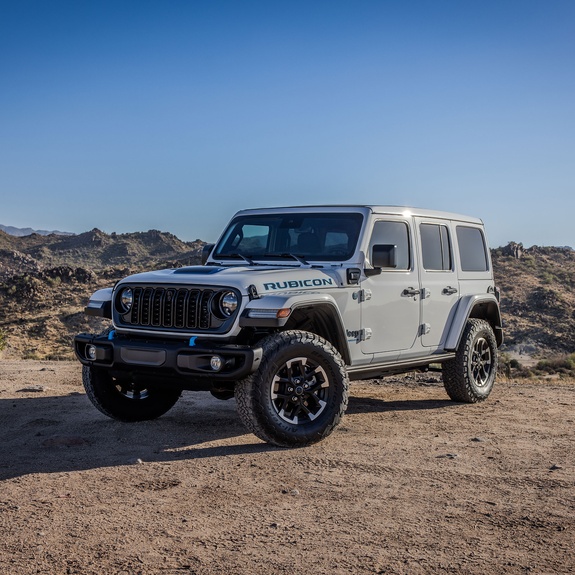 Lifestyle Shot - Front View of Jeep Wrangler 4xe