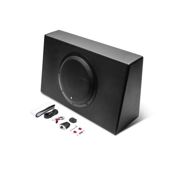 Truck subwoofer with store built in amp