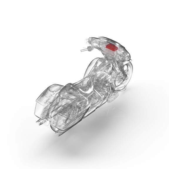 TMA-1000X4i Amplifier Location on a Street Glide