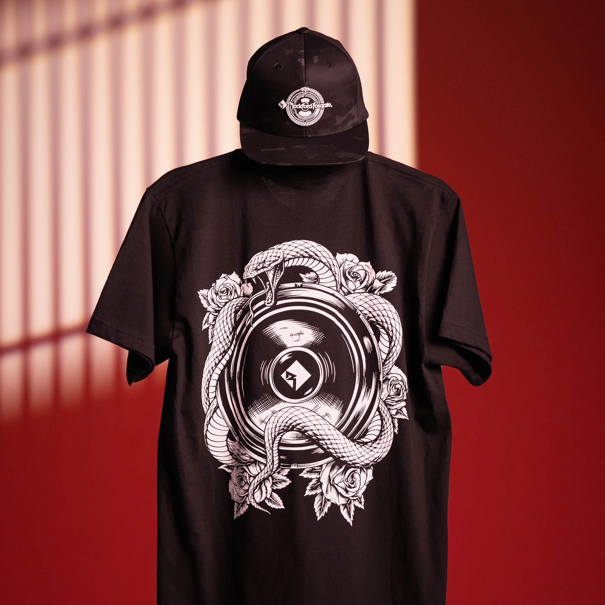 Black T-Shirt w/ Snake: L | Rockford Fosgate ®