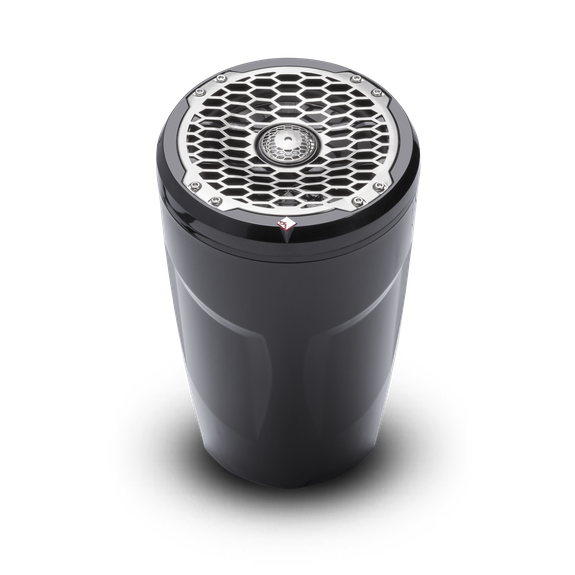 Profile View of Speaker with Black Grille