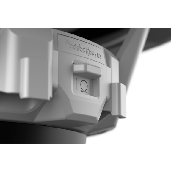 Detail View of Subwoofer Impedance Switch