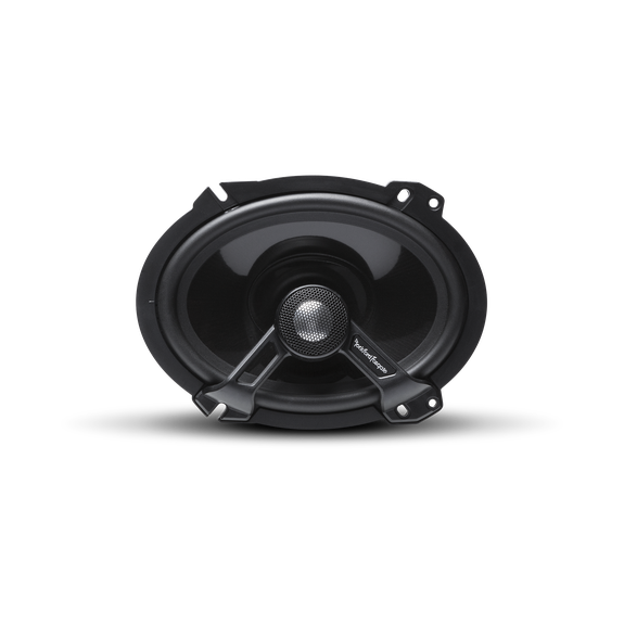 Front View of Speaker without Trim Rings or Grille