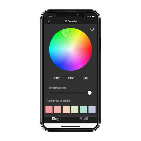 App LED Color Choice View
