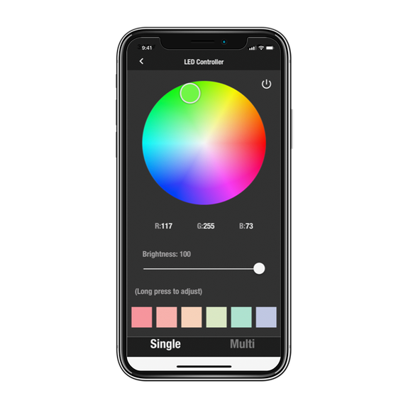 App LED Color Choice View