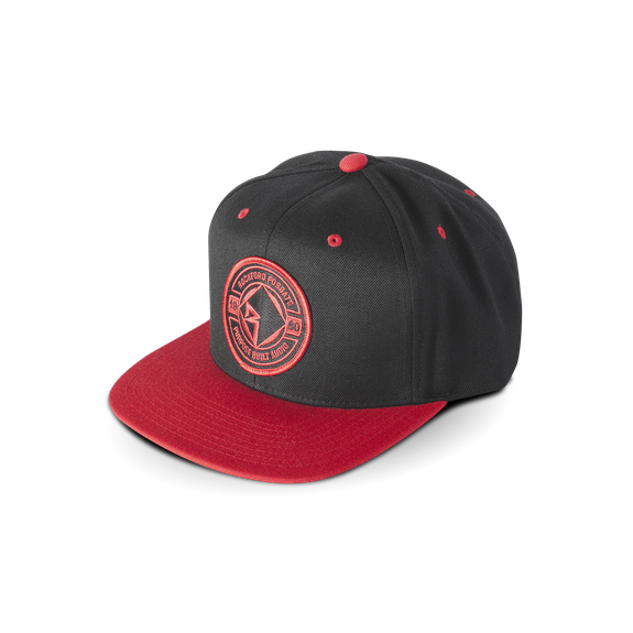 POP-SNAPBACK17 Black Hat w/ Red & Black RF Patch (one size) | Rockford ...