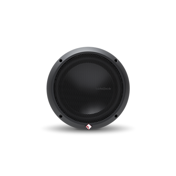 Front View of Subwoofer with Trim Ring and Grille