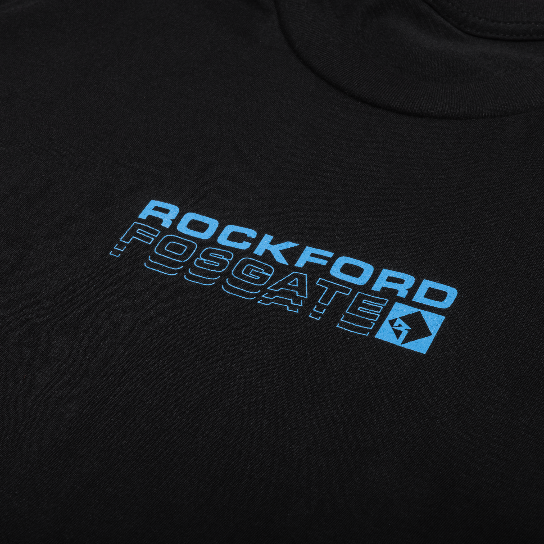 【BLUER】BLR SPIN LOGO PRINTED OVER-FIT T-SHIRTS BLACK Black T-Shirt w/ Purpose Built: XL | Rockford Fosgate ®