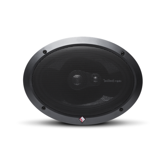 Front View of Speaker with Trim Ring and Grille