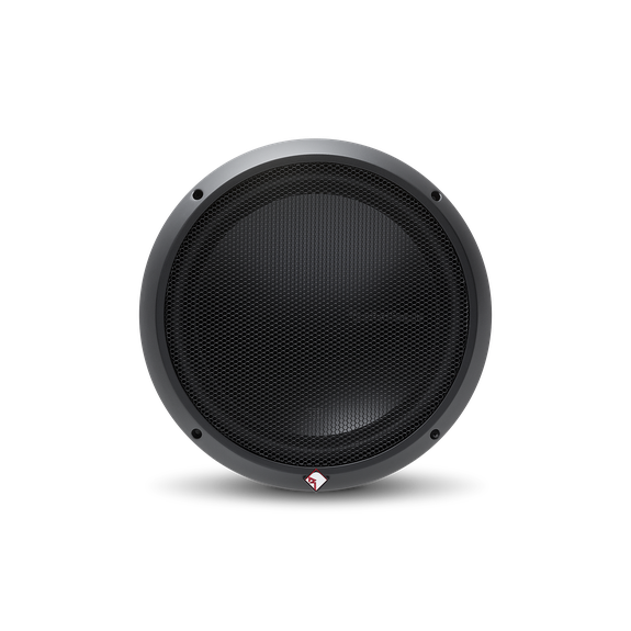 Front View of Subwoofer with Trim Ring and Grille