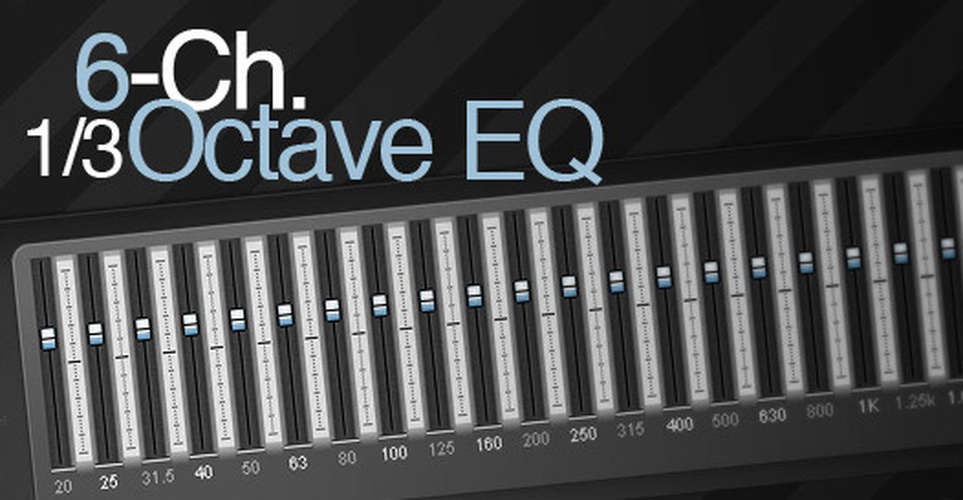 6-Ch. 1/3 Octave EQ